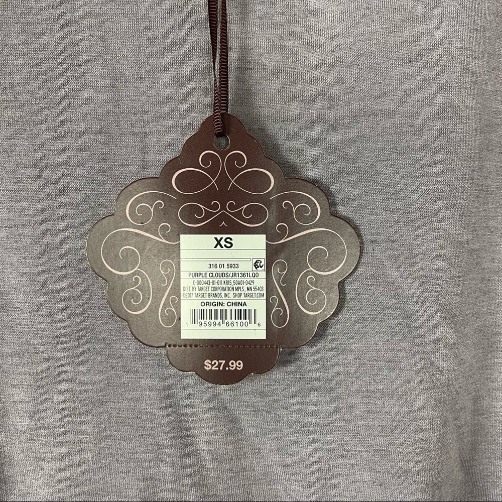 Target‎ Knox Rose Shirt Long Sleeve Thermal Henley Knit Top Tee Light Purple - Picture 7 of 9